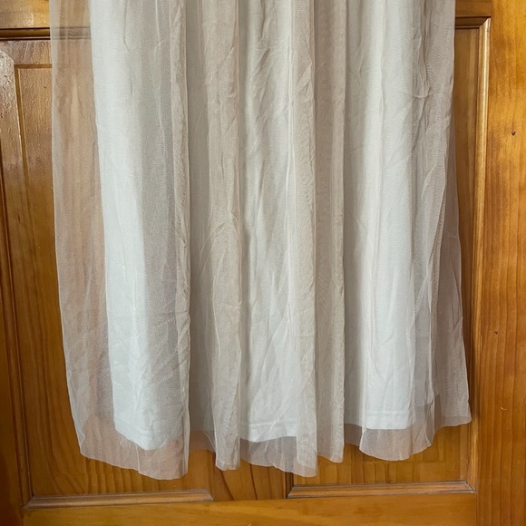 Adrianna Papell Anthropologie Champagne Bryce Beaded Gown Dress Sz 2 NWT - Picture 5 of 14